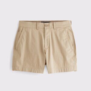 Abercrombie & Fitch Men's All Day Stretch Khaki Shorts - 34